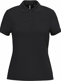 Kariban K 255 Dámske piqué polo tričko 20.K255 čierne