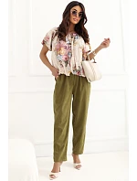 Šnúrové nohavice model 227687 Rue Paris