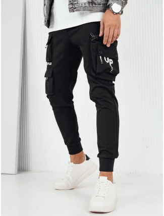 Pánske bojové nohavice čierne FashionStreet UX4155