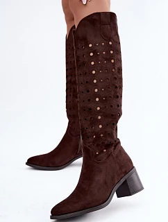 Kozačky na podpatku  model 232090 Step in style
