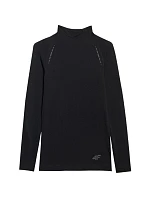 Dámske tričko s dlhým rukávom 4F F419 deep black 4FWAW25TFLOF419 20S