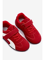 Detská športová obuv na suchý zips Red Perrin Detská športová obuv na suchý zips Red Perrin