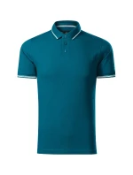 Jednofarebné pánske polo tričko Perfection petrol