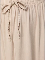 Dámska viskózna maxi sukňa s elastickým pásom béžová FashionStreet CY0514 Dámska viskózna maxi sukňa s elastickým pásom béžová FashionStreet CY0514