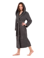 Unisex župan Athena s kapucňou 3116 antracit - Vestis