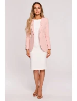 Dámska bunda M665 powder pink - Moe