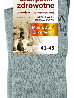 Zdravotnícke hrubšie ponožky MEDIC DEO SILVERWOOL - DEOMED