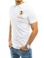 FashionStreet pánske biele polo tričko PX0360 FashionStreet pánske biele polo tričko PX0360