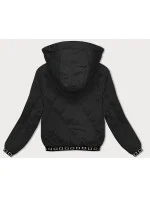 Čierna prešívaná bunda s ozdobnými sťahovacími lemami (16M9085-392) Čierna prešívaná bunda s ozdobnými sťahovacími lemami (16M9085-392)