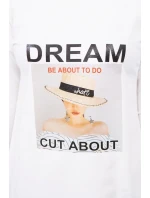 Šaty s potlačou Dream ecru