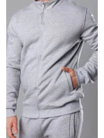 Svetlosivá pánska mikina so stojačikom (68B2002-2) Svetlosivá pánska mikina so stojačikom (68B2002-2)