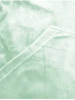 Dámska velúrová tepláková súprava s kapucňou na zips pistáciová (8C1176-39) Dámska velúrová tepláková súprava s kapucňou na zips pistáciová (8C1176-39)