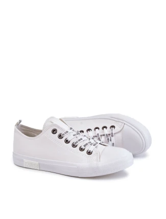 Męskie Skórzane Trampki Big Star KK174052 Białe