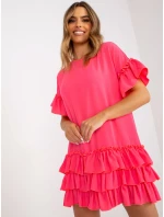 Šaty CHA SK 1422.19 fluo ružová