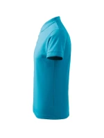 Pánska polokošeľa Pique tyrkysová