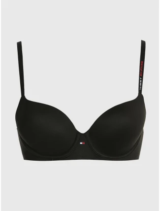 Dámska podprsenka ULTRA SOFT DEMI-CUP BRA UW0UW03159BDS čierna - Tommy Hilfiger Dámska podprsenka ULTRA SOFT DEMI-CUP BRA UW0UW03159BDS čierna - Tommy Hilfiger