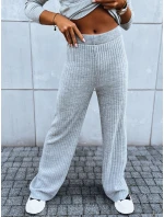 Dámske nohavice so širokými nohavicami MOSSYMOOD sivá FashionStreet UY1691 Dámske nohavice so širokými nohavicami MOSSYMOOD sivá FashionStreet UY1691