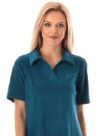 Dámske šaty Bari s golierom deep lagoon - Vestis