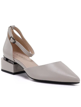 Dámske lodičky na klinoch s opaskom béžovej farby Vinceza 62278