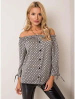 Blúzka D52211W10987B čiernobiela