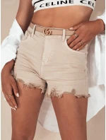 Dámske šortky SUNYLOOK beige FashionStreet SY0373 Dámske šortky SUNYLOOK beige FashionStreet SY0373