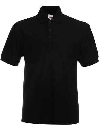 Fruit of the Loom Heavy 65/35 Pique Polo – Piqué polo z hrubej bavlny 16.3204 čierna Fruit of the Loom Heavy 65/35 Pique Polo – Piqué polo z hrubej bavlny 16.3204 čierna