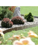 GARDEN PALISADA BORDER Prútené obruby trávnika 390CM sivý kameň detské