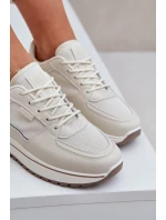 Sneakersy Damskie Big Star NN274A088 Jasnobeżowe