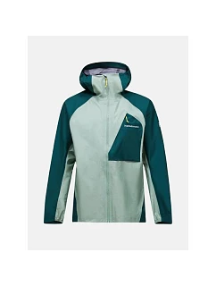Pánska bunda PEAK PERFORMANCE M Trail Hipe 3L Shell Jacket, zelená farba