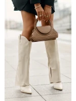 Topánky na podpätku so zvrškom Light Beige Bellinna Topánky na podpätku so zvrškom Light Beige Bellinna