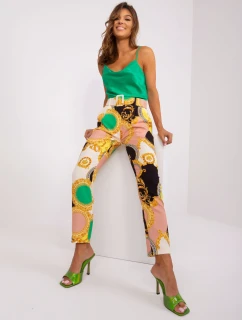 Nohavice DHJ SP 12787D.23X čierna a béžová