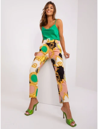 Nohavice DHJ SP 12787D.23X čierna a béžová