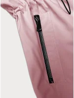 Tenká ružová bunda s kapucňou S'West (B8236-81)