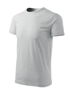 Základné tričko pánske svetlo šedé