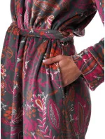 Dámsky župan LGD 782 B23 Grey-pink-red - Kľúč