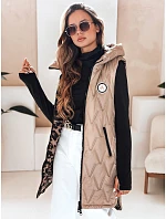 Dámska obojstranná vesta s kapucňou FashionStreet TY5095 Dámska obojstranná vesta s kapucňou FashionStreet TY5095