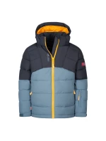 Trollkids Detská zimná bunda s kapucňou Gryllefjord zateplená nepremokavá modrá (365-620)