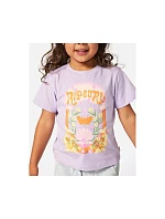 Tričko RIP CURL Rainbow Tropics Art Tee-Girl fialové