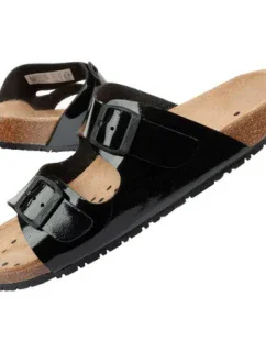 Abeba Sandále Black W 8088 pracovné žabky