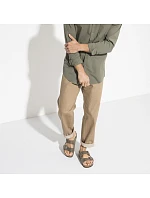 Dámske/pánske žabky Birkenstock Arizona Soft Footbed Oiled Leather Narrow Faded Khaki (1019377)
