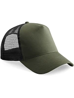 Beechfield B 640 5-panelová čiapka typu Trucker 53.0640 olivovo zelená/čierna