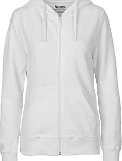 Neutral O 83301 Dámska mikina s kapucňou z bio bavlny 77.8331 biela