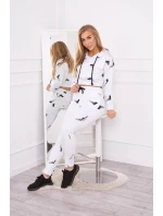 Sada s potlačou pištole biela