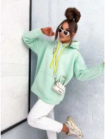 Dámska hrubá klokanka v mätovej farbe (82131) Dámska hrubá klokanka v mätovej farbe (82131)