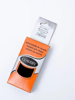 Čierne okrúhle šnúrky do topánok Corbby