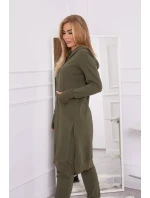 Sada mikín s dlhšou stranou khaki farby