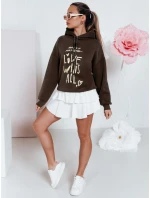 Dámska nadrozmerná mikina LOVEWILL hnedá FashionStreet BY1470 Dámska nadrozmerná mikina LOVEWILL hnedá FashionStreet BY1470