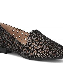 Dámske čierne kožené čižmy Filippo DP7710