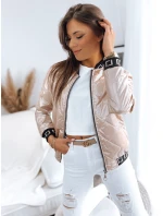 Dámska prešívaná bunda BASEBALL light pink FashionStreet TY3489 Dámska prešívaná bunda BASEBALL light pink FashionStreet TY3489