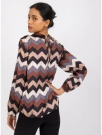 Blúzka DHJ BZ 12311.49P čierna a béžová